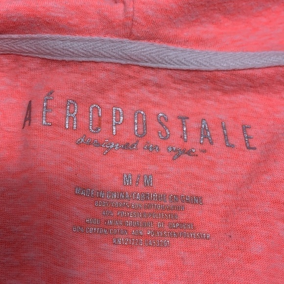 AEROPOSTALE Coral Zip Up Hoodie size Medium - Picture 4 of 4
